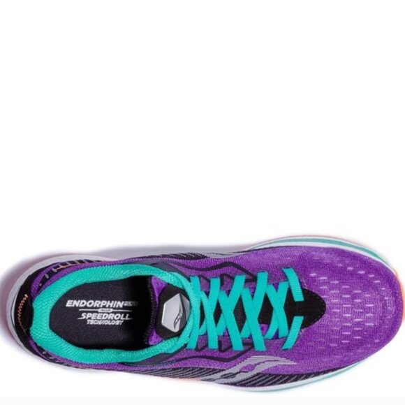 SAUCONY WOMEN'S ENDORPHIN SPEED 2 RUNNING SHOE, CONCORD/JADE, 5 - NIB - NWT - Picture 3 of 14